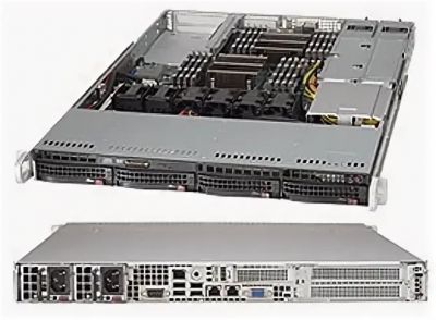 Платформа SuperMicro SYS-6018R-TDW 3.5" С612 1G 2P 1x600W 